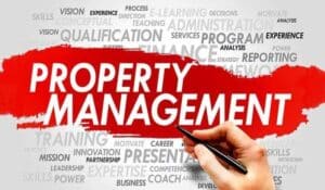 art design of the words property management