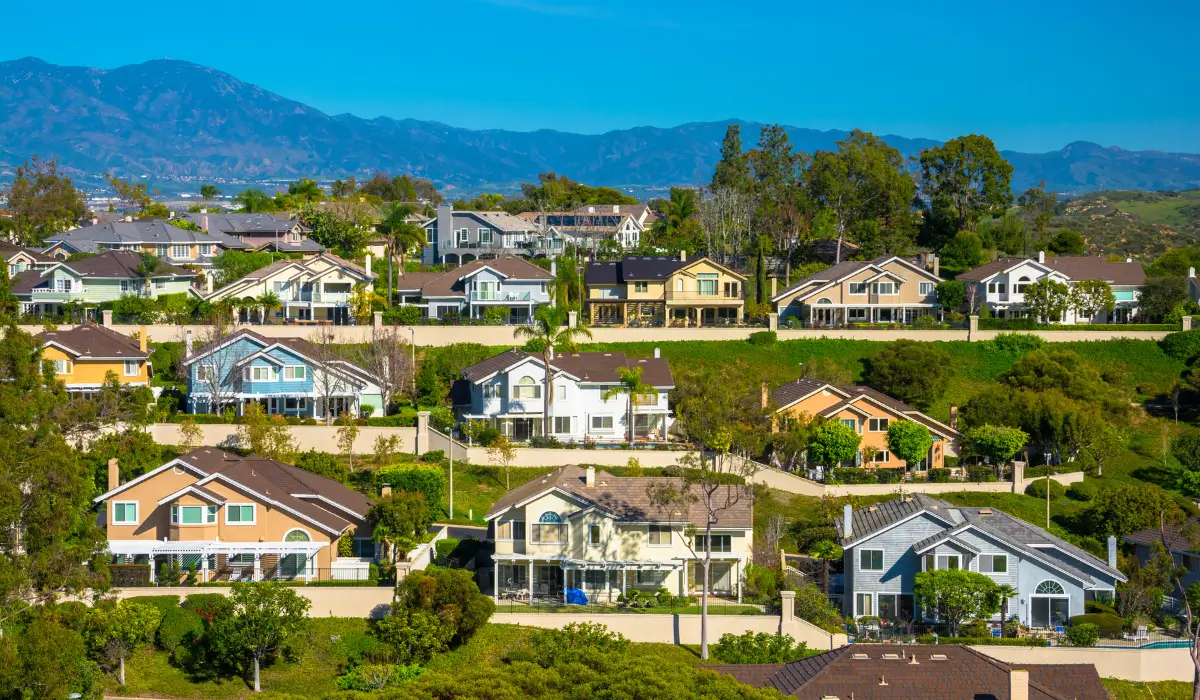 Orange County property management companies overseeing hillside residential rental homes and neighborhoods in California.